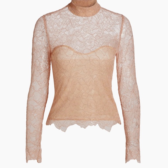 Generation Love Blush Lace Blouse - Picture 1 of 6